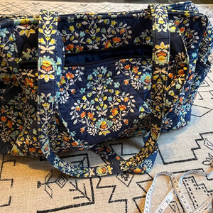 Vera Bradley Floral Blue Multi Tote Bag